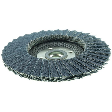 Weiler 5" Tiger X Flap Disc, Conical (TY29), 80Z, 5/8"-11 UNC 51214